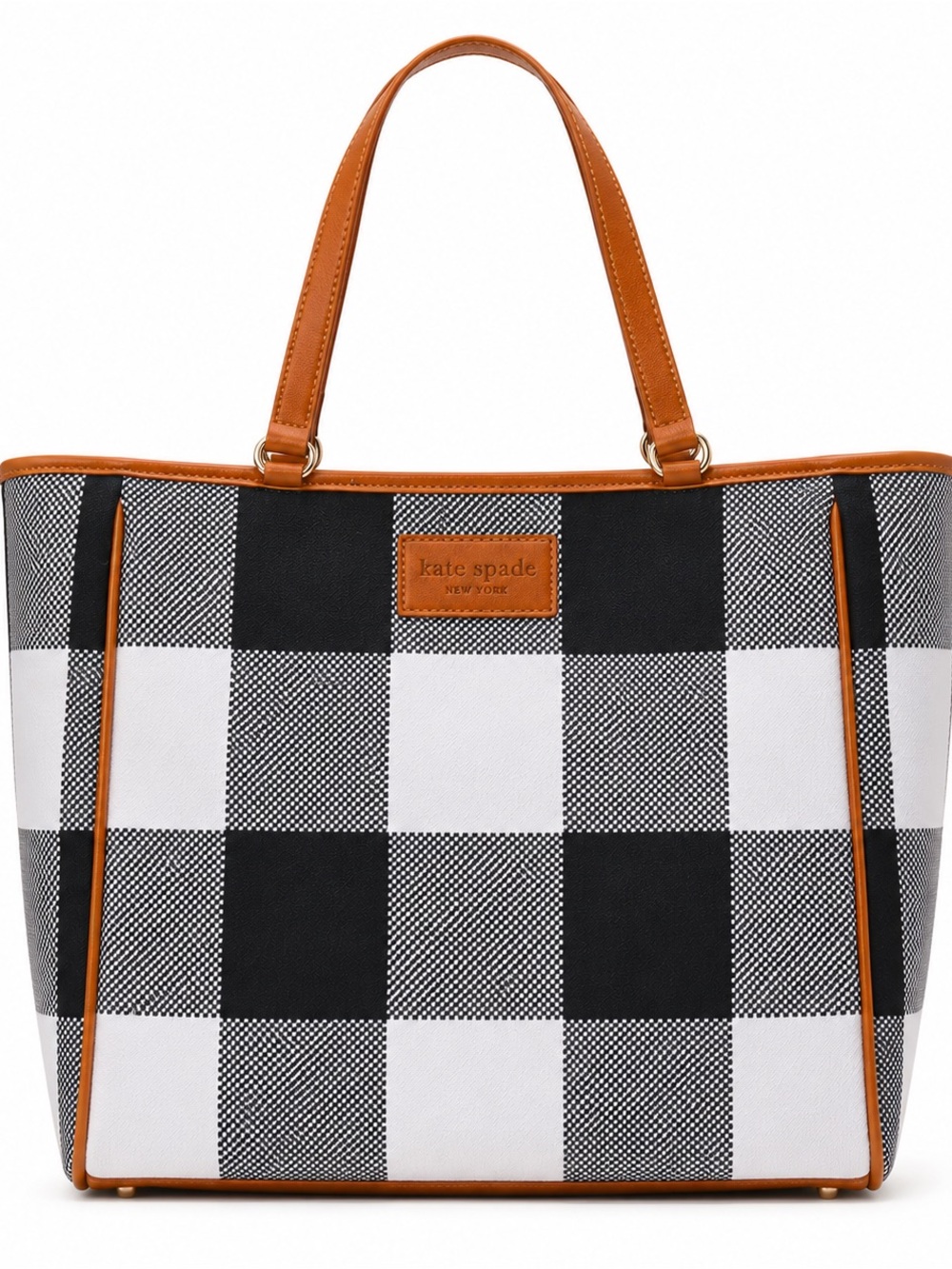 Kate Spade Checkered Tote Bag Buffalo Plaid Everyday Carryall